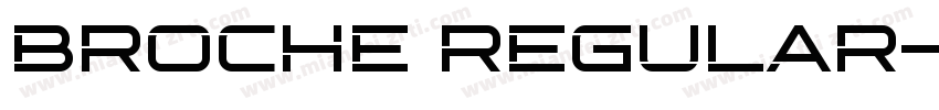 Broche Regular字体转换